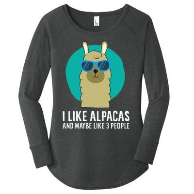 I Like Orcas and Maybe 3 People Orca Killer Whale Retro Women's Perfect Tri Tunic Long Sleeve Shirt