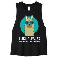 I Like Orcas and Maybe 3 People Orca Killer Whale Retro Women's Racerback Cropped Tank