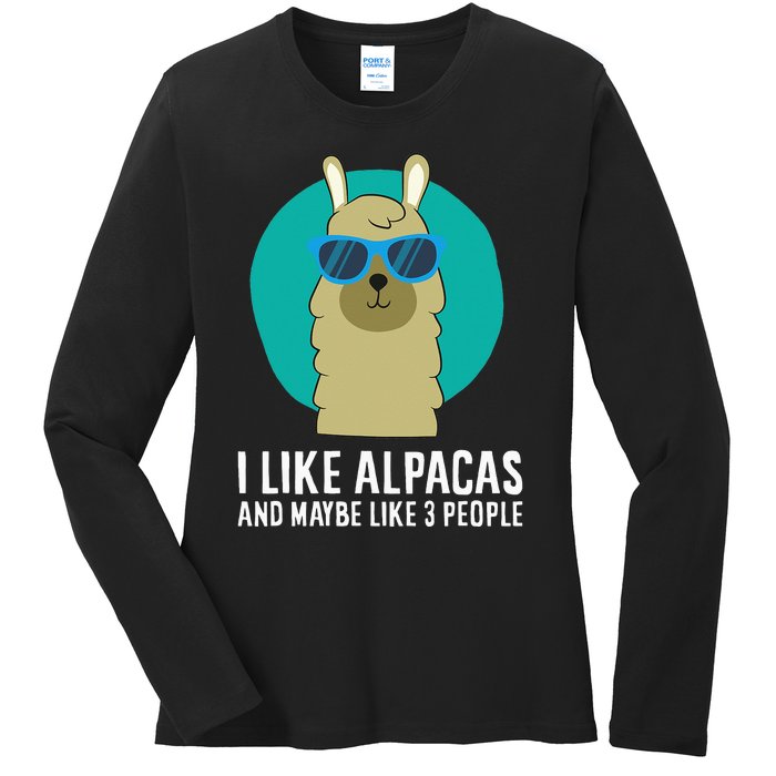 I Like Orcas and Maybe 3 People Orca Killer Whale Retro Ladies Long Sleeve Shirt