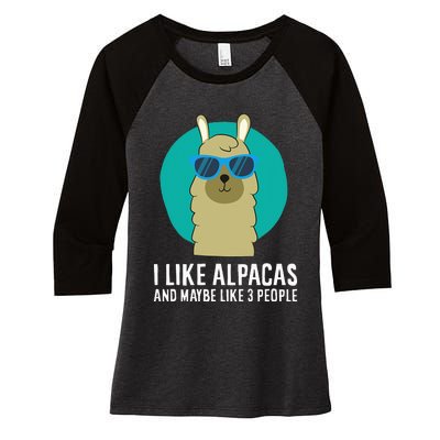 I Like Orcas and Maybe 3 People Orca Killer Whale Retro Women's Tri-Blend 3/4-Sleeve Raglan Shirt