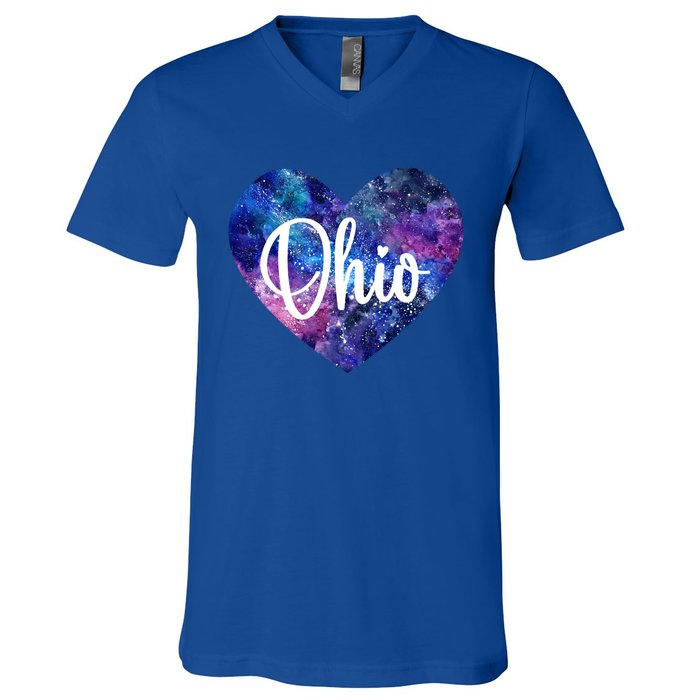 I Love Ohio Usa Gift V-Neck T-Shirt