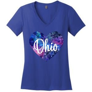 I Love Ohio Usa Gift Women's V-Neck T-Shirt