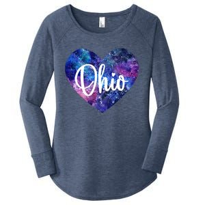 I Love Ohio Usa Gift Women's Perfect Tri Tunic Long Sleeve Shirt