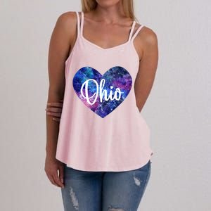 I Love Ohio Usa Gift Women's Strappy Tank