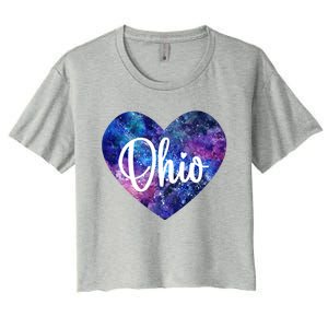 I Love Ohio Usa Gift Women's Crop Top Tee