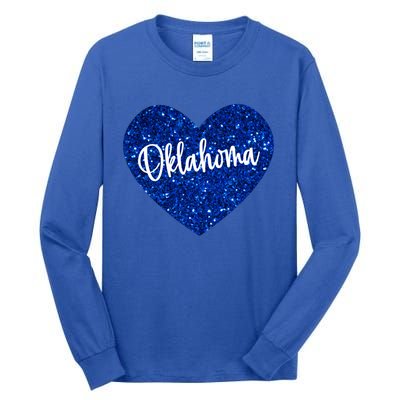 I Love Oklahoma Usa Heart Meaningful Gift Tall Long Sleeve T-Shirt