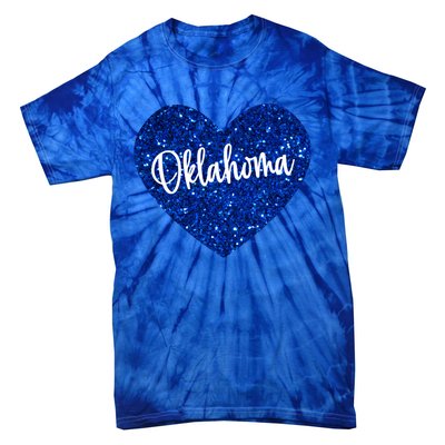 I Love Oklahoma Usa Heart Meaningful Gift Tie-Dye T-Shirt