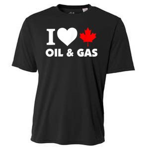 I Love Oil & Gas Funny Canadian Joke Quote Cooling Performance Crew T-Shirt