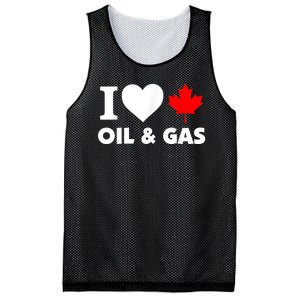 I Love Oil & Gas Funny Canadian Joke Quote Mesh Reversible Basketball Jersey Tank