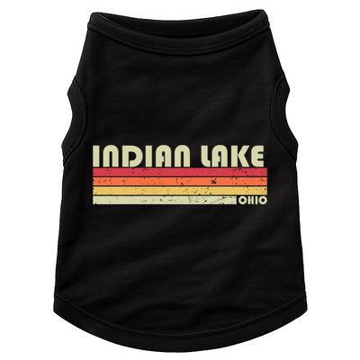 Indian Lake Ohio Funny Fishing Camping Summer Gift Doggie Tank