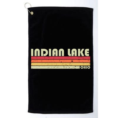 Indian Lake Ohio Funny Fishing Camping Summer Gift Golf Towel