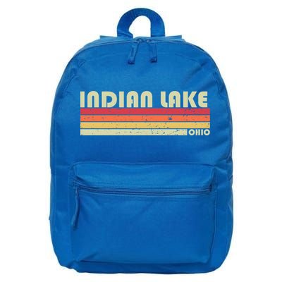 Indian Lake Ohio Funny Fishing Camping Summer Gift 16 in Basic Backpack
