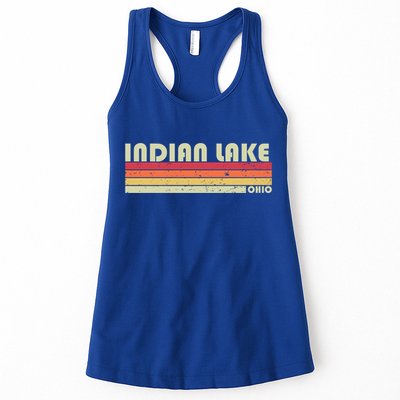 Indian Lake Ohio Funny Fishing Camping Summer Gift Womens Tank Top