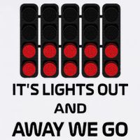 It's Lights Out And Away We Go Formula Racing Circuits Sport V-Neck T-Shirt