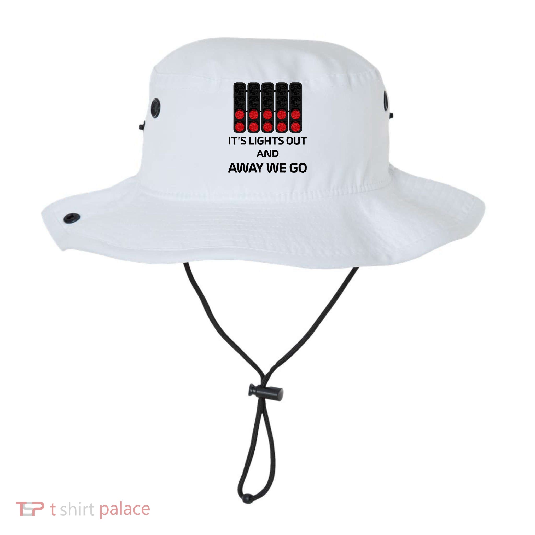 It's Lights Out And Away We Go Formula Racing Circuits Sport Bucket Hat