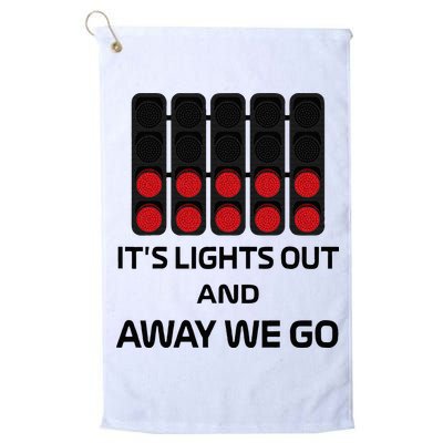 It's Lights Out And Away We Go Formula Racing Circuits Sport Golf Towel