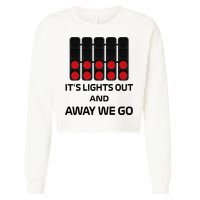 It's Lights Out And Away We Go Formula Racing Circuits Sport Cropped Pullover Crew