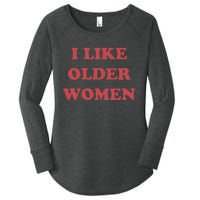 I Like Older Women Apparel Women's Perfect Tri Tunic Long Sleeve Shirt