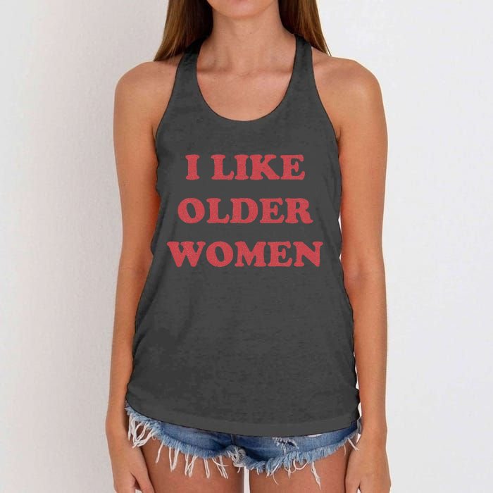 I Like Older Women Apparel Women's Knotted Racerback Tank