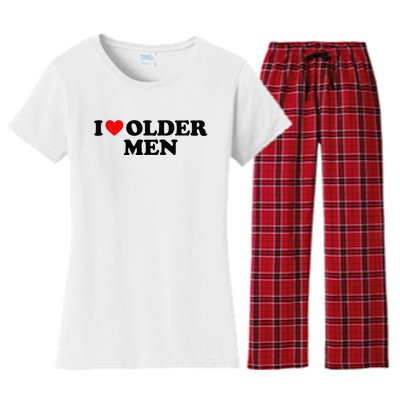 I Love Older M.E.N Women's Flannel Pajama Set