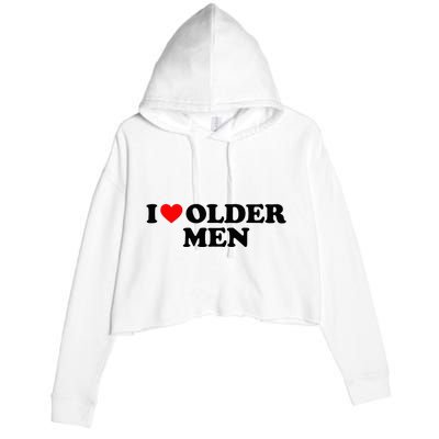 I Love Older M.E.N Crop Fleece Hoodie