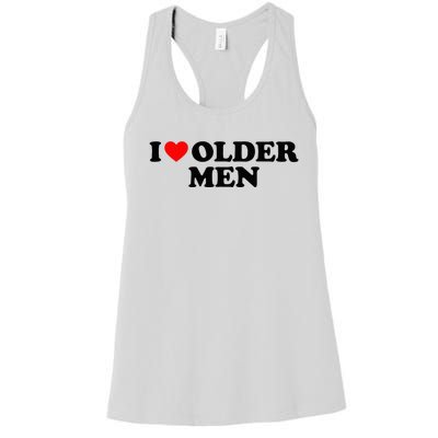 I Love Older M.E.N Women's Racerback Tank