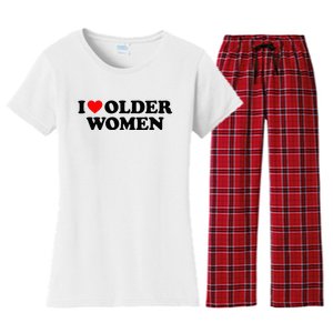 I Love Older Women Women's Flannel Pajama Set