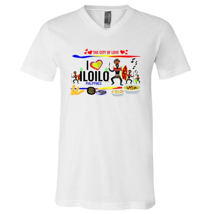 Iloilo Philippines V-Neck T-Shirt