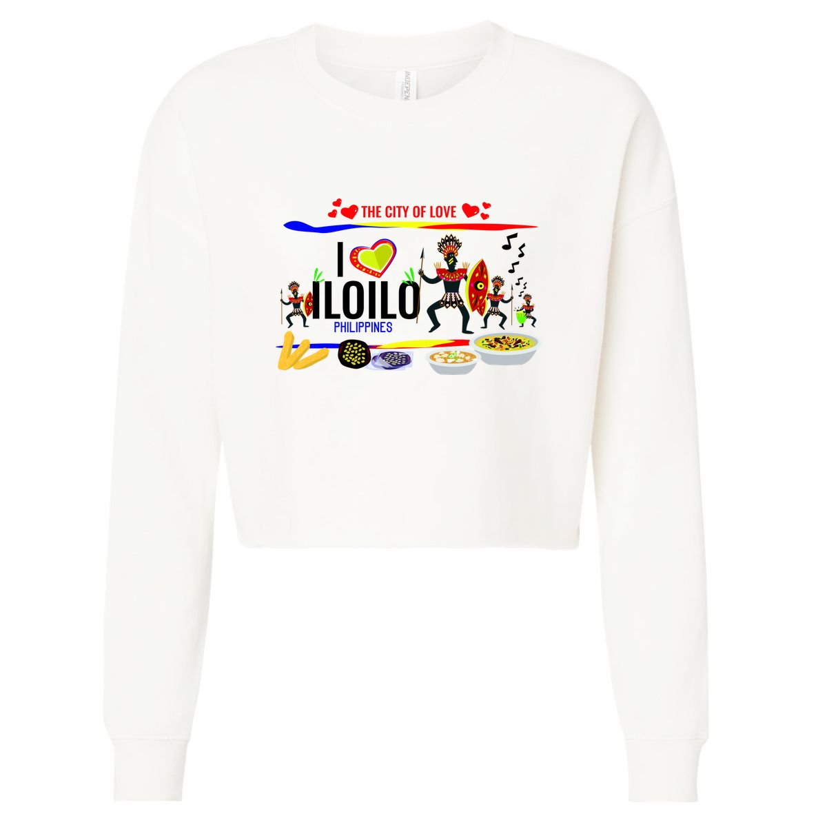 Iloilo Philippines Cropped Pullover Crew