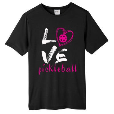 I Love Pickleball Meaningful Gift Funny Pickle Ball Tee For Player Cool Gift Tall Fusion ChromaSoft Performance T-Shirt