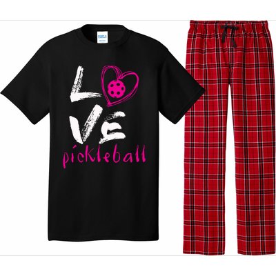 I Love Pickleball Meaningful Gift Funny Pickle Ball Tee For Player Cool Gift Pajama Set