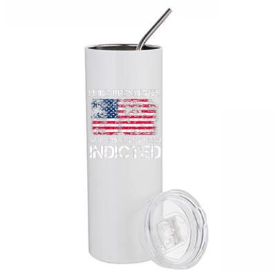 I Like Presidents Who Have Not Been Indicted Us Flag Biden Stainless Steel Tumbler