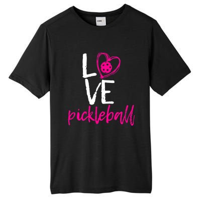 I Love Pickleball Tall Fusion ChromaSoft Performance T-Shirt