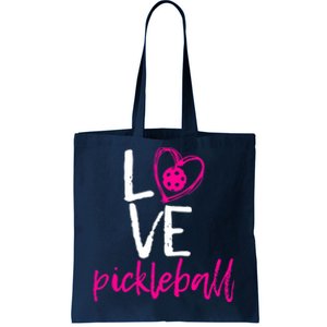 I Love Pickleball Tote Bag