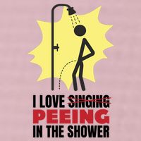 I Love Peeing In The Shower Funny Singing 25L Jumbo Tote