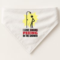 I Love Peeing In The Shower Funny Singing USA-Made Doggie Bandana