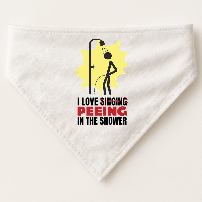 I Love Peeing In The Shower Funny Singing USA-Made Doggie Bandana