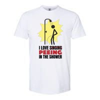 I Love Peeing In The Shower Funny Singing Softstyle CVC T-Shirt