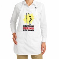I Love Peeing In The Shower Funny Singing Apron