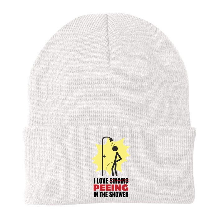 I Love Peeing In The Shower Funny Singing Beanie