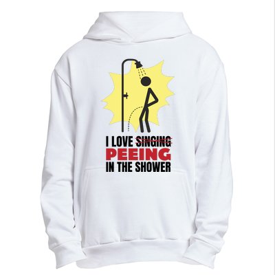 I Love Peeing In The Shower Funny Singing Urban Pullover Hoodie