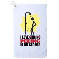 I Love Peeing In The Shower Funny Singing Golf Towel