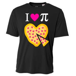 I Love Pi Valentine's Pizza Heart Math Teacher Cooling Performance Crew T-Shirt