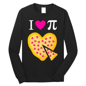 I Love Pi Valentine's Pizza Heart Math Teacher Long Sleeve Shirt