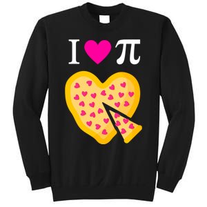 I Love Pi Valentine's Pizza Heart Math Teacher Sweatshirt