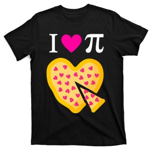 I Love Pi Valentine's Pizza Heart Math Teacher T-Shirt