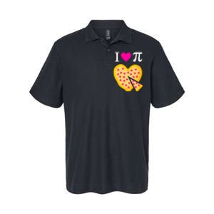 I Love Pi Valentine's Pizza Heart Math Teacher Softstyle Adult Sport Polo