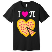 I Love Pi Valentine's Pizza Heart Math Teacher Premium T-Shirt