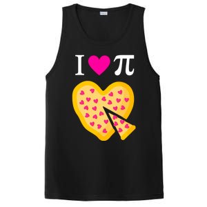 I Love Pi Valentine's Pizza Heart Math Teacher PosiCharge Competitor Tank