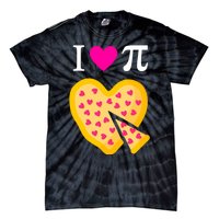 I Love Pi Valentine's Pizza Heart Math Teacher Tie-Dye T-Shirt